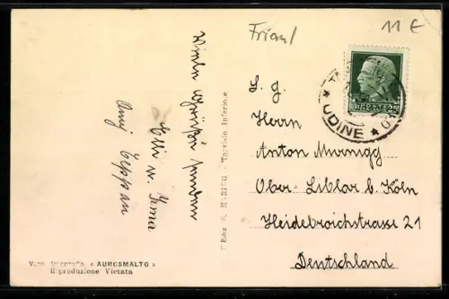 AK Tarvisio Superiore, Piazza con edifici storici e gazebo