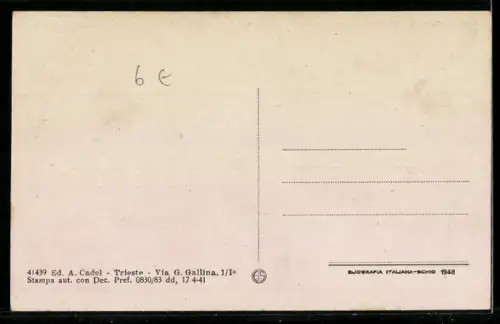 AK Trieste, Via Giosuè Carducci con passanti e edifici storici