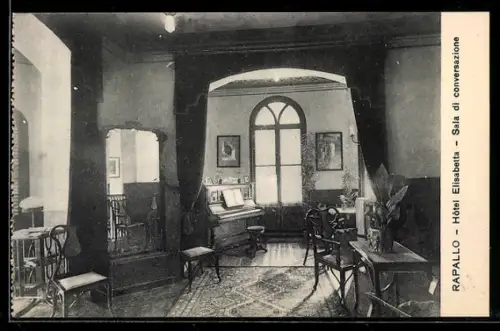 AK Rapallo, Hôtel Elisabetta, Sala di conversazione