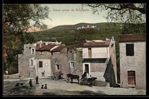 AK Bordighera, Sasso preso da Borghetto