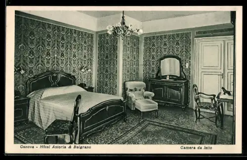 AK Genova, Hotel Astoria & Beigrano, Camera da letto