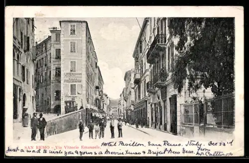 AK San Remo, Via Vittorio Emanuele