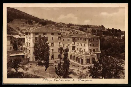 AK Chianciano, Bagni di Chianciano, Albergo Centrale visto da Mezzogiorno