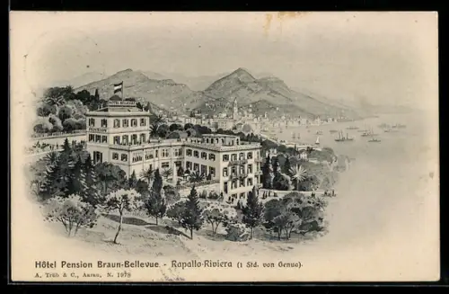 AK Rapallo, Hotel Pension Braun-Bellevue