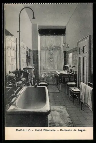 AK Rapallo, Hôtel Elisabetta, Gabinetto da bagno