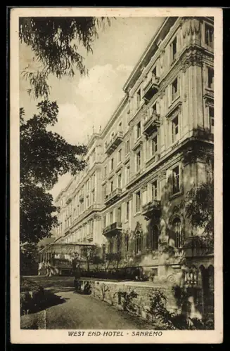 AK Sanremo, West End Hotel e giardino alberato