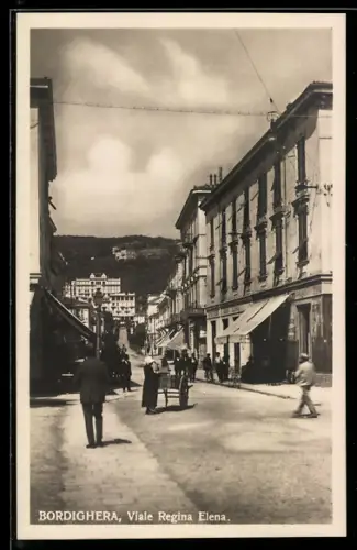 AK Bordighera, Viale Regina Elena