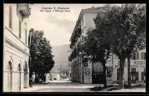 AK Luserna S. Giovanni, Via Tegas e Albergo Italia