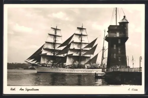 AK Kiel, Am Signalturm, Segelschiff