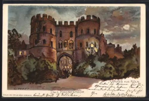 Lithographie Köln, Das Hahnentor