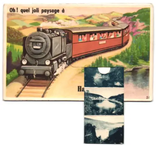 Leporello-AK Hautes-Vosges, Différentes vues du département