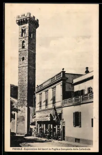 AK Fiesole, Esposizione dei lavori in Paglia e Campanile della Cattedrale