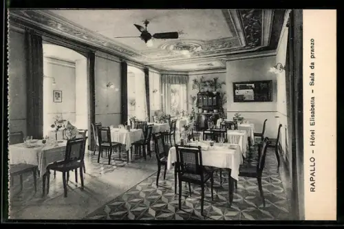AK Rapallo, Hotel Elisabetta, Sala da pranzo