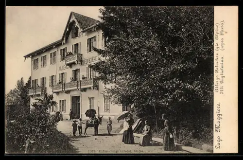 AK Stresa /Lago Maggiore, Illi Guglielmina, Albergo Belvedere gia Alpino