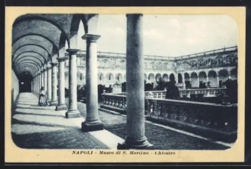 AK Napoli, Museo di S. Martino, Chiostro