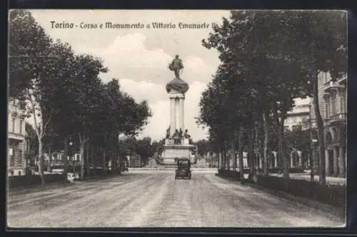 AK Torino, Corso e Monumento a Vittorio Emanuele II