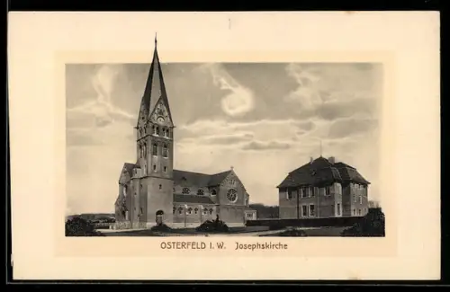 AK Osterfeld i. W., Josephskirche in der Aussenansicht