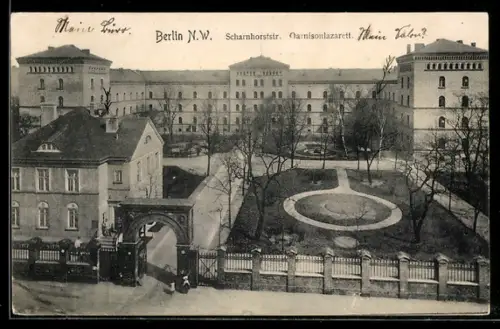 AK Berlin, Scharnhorststrasse mit dem Garnisonlazarett