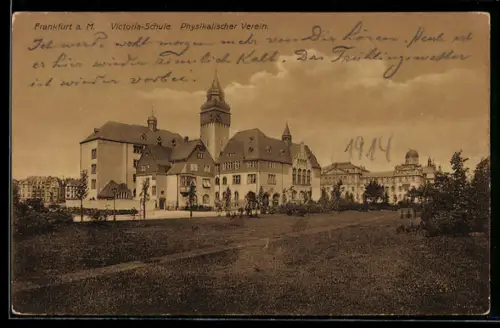 AK Frankfurt-Westend, Victoria-Schule, der Physikalische Verein