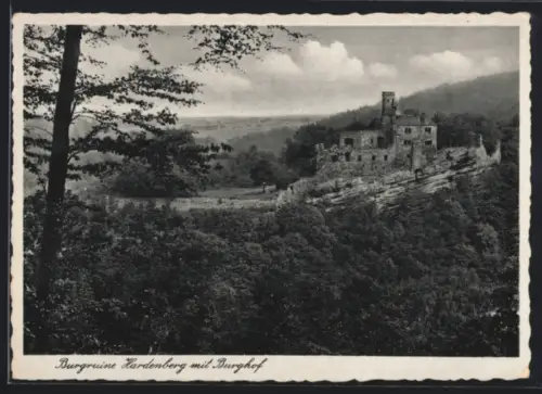 AK Hardenberg, Burgruine Hardenberg mit Burghof