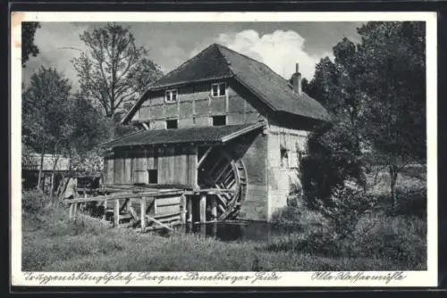 AK Bergen /Lüneburger Heide, Truppenübungsplatz, Alte Wassermühle