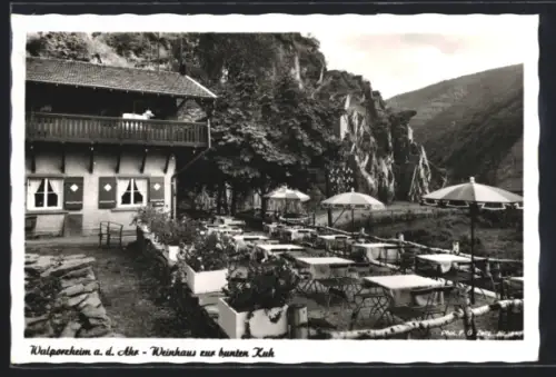 AK Walporzheim a. d. Ahr, Gasthof Weinhaus zur bunten Kuh, Bes. Walter Fischer