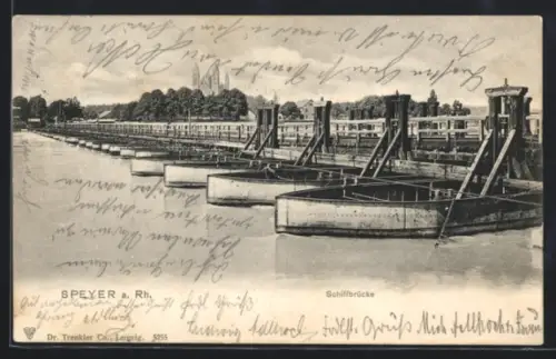 AK Speyer a. Rh., An der Schiffbrücke