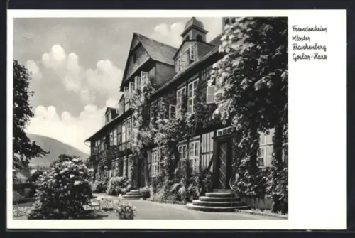 AK Goslar /Harz, Fremdenheim Kloster Frankenberg