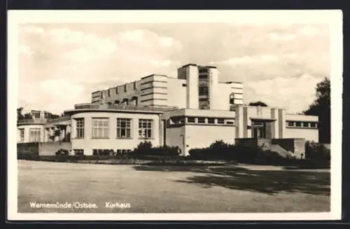 AK Warnemünde /Ostsee, Partie am Kurhaus