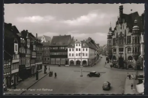 AK Helmstedt, Am Markt mit Rathaus