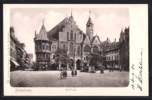 AK Hildesheim, Kinder vor dem Rathaus