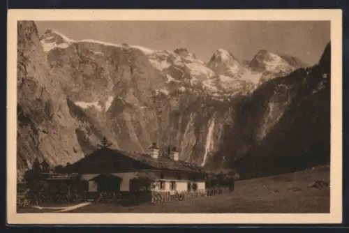 AK Saletalpe am Königssee, Saletalm gegen Teufelshörner