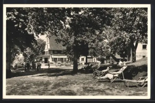 AK Bonndorf über Überlingen, Höhen-Gasthof und Pension Haldenhof, Inh. Frz. Xav. Eberle