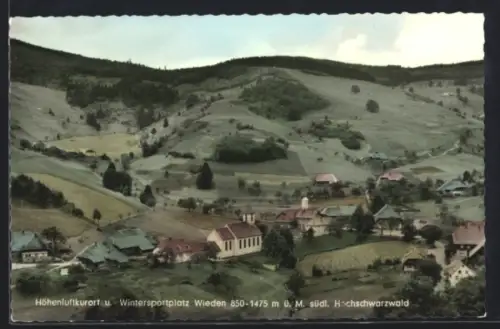 AK Wieden /Hochschwarzwald, Ortsansicht aus der Vogelschau
