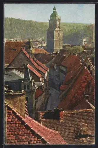 AK Meissen, Blick vom Schlossberg