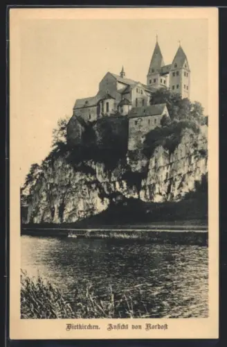 AK Dietkirchen, Ansicht v. Nordost mit St. Lubentiuskirche