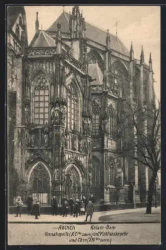 AK Aachen, Kaiser-Dom, Annakapelle mit Mathiaskapelle und Chor