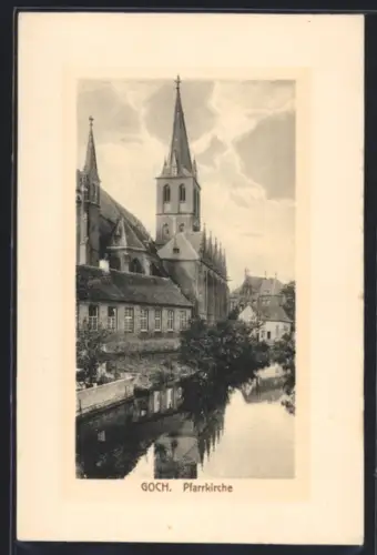 AK Goch, Blick zur Pfarrkirche