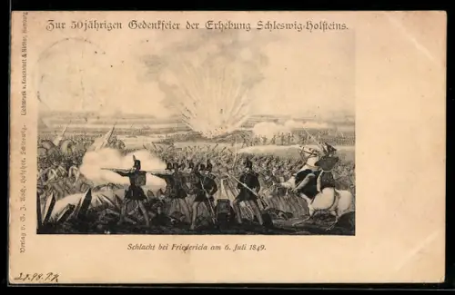 AK Schlacht bei Frieddericia 1849