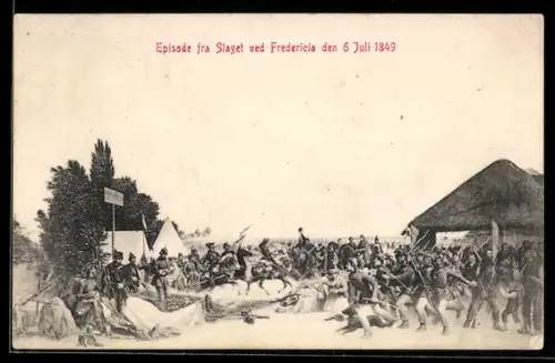 AK Episode fra Slaget ved Fredericia 1849