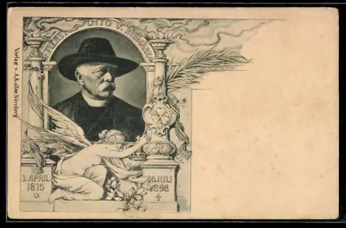 AK Fürst Otto v. Bismarck im Porträt