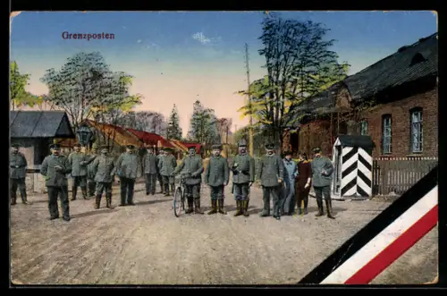 AK Soldaten am Grenzposten