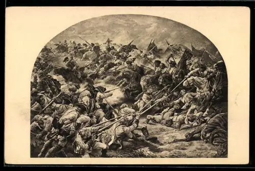 AK Soldaten in der Schlacht