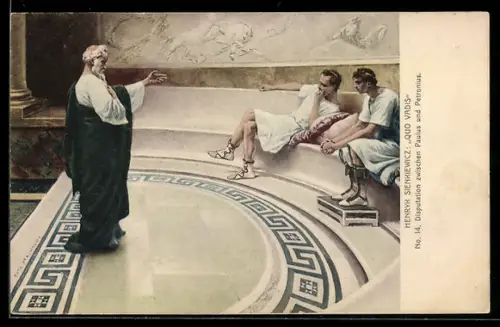 AK Disputation zwischen Paulus und Petronius