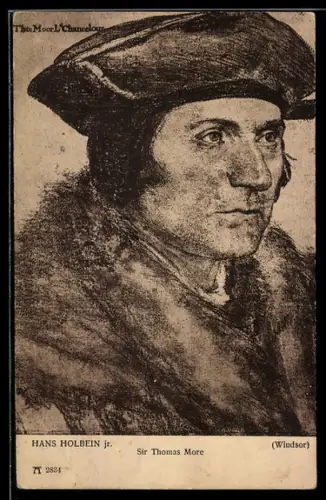 AK Portrait von Autor und ehemaligem Lordkanzler Sir Thomas More