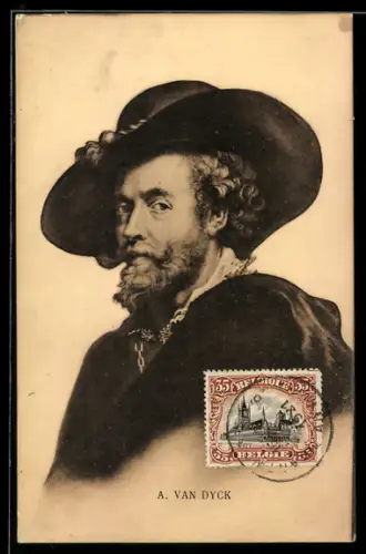 AK Portrait von Maler A. van Dyck