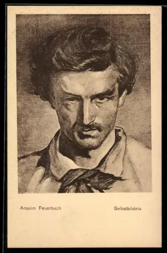 AK Anselm Feuerbach, Selbstbildnis