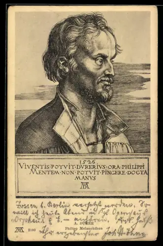 AK Portrait von Philipp Melanchthon im Profil, Reformation
