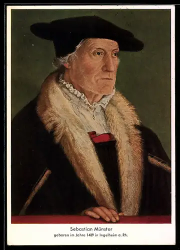 AK Ingelheim a. Rh., Portrait von Hebraist Sebastian Münster