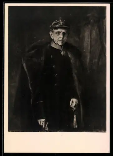 AK Leipzig, Portrait von Feldmarschall Graf Moltke im Museum der bildenden Künste, Reichseinigungskriege